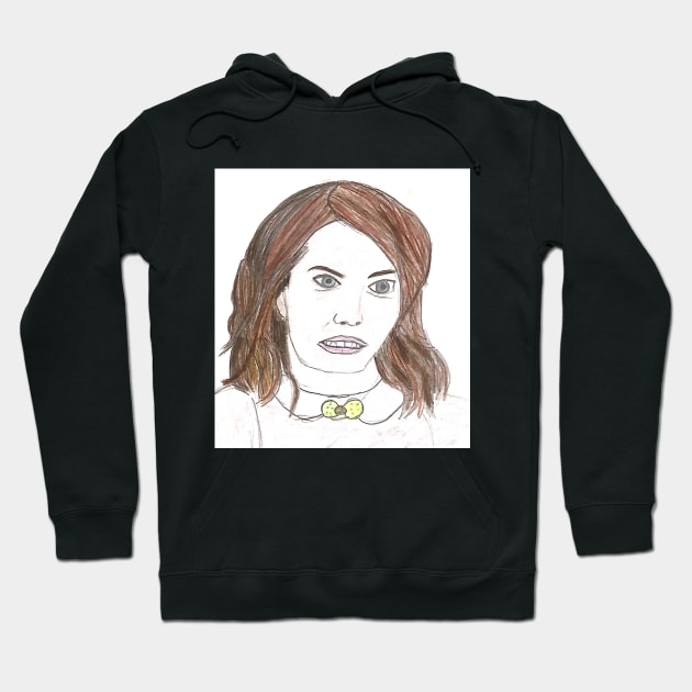 Emma Stone Fan Art Hoodie by SaifsArt